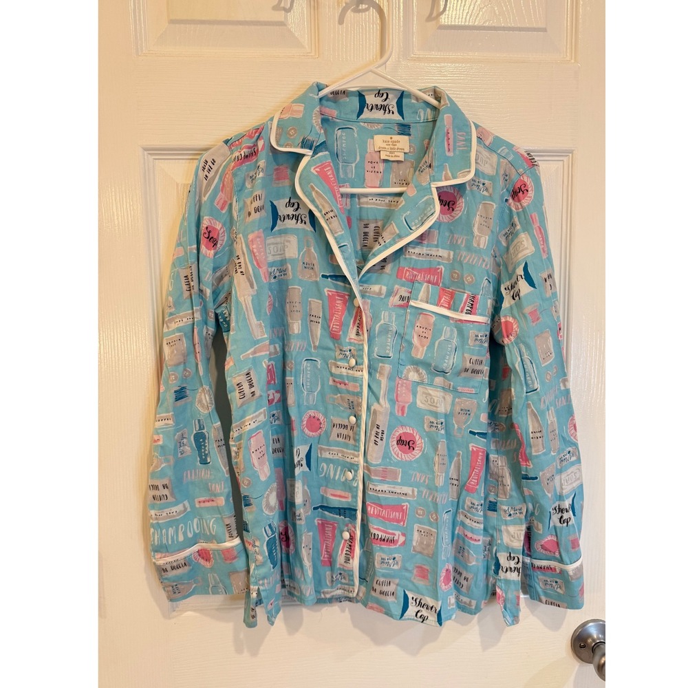 Kate Spade NY Dream A Little Dream Pajama‎ Top Size S Sleepwear